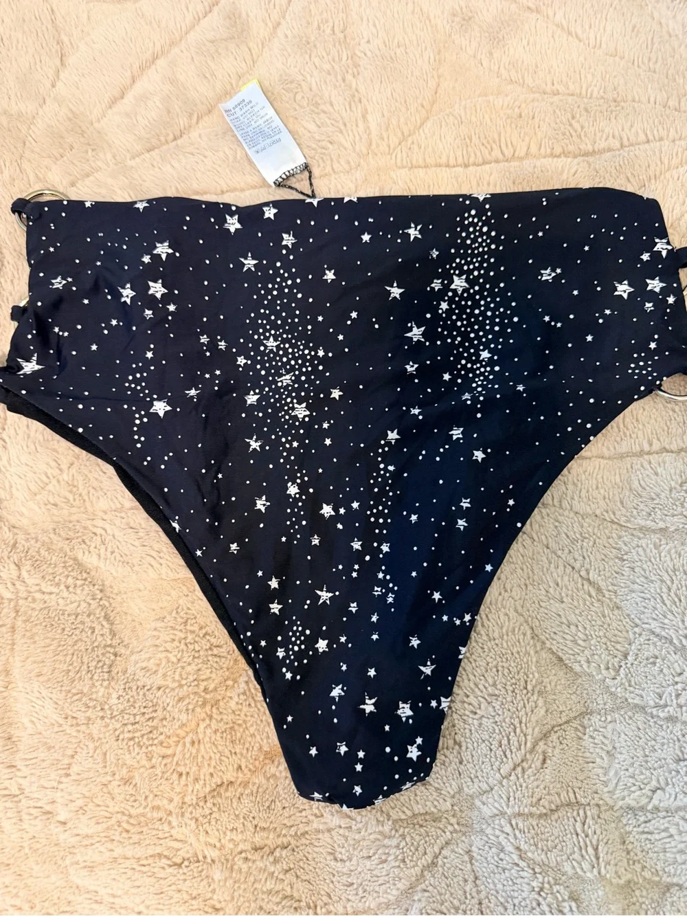 Gianni Bini high-waisted bikini bottom size L stars constellations GUC so cute - Picture 4 of 6